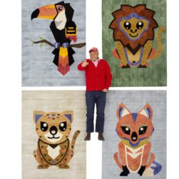 Tapetes Bichos da by Kamy, com design de Kiko Maldonado e Ricardo Centurione