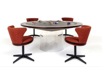 Mesa de poker - e de jantar - Monte Carlo, do Estúdio Mula Preta | Foto: Divulgação