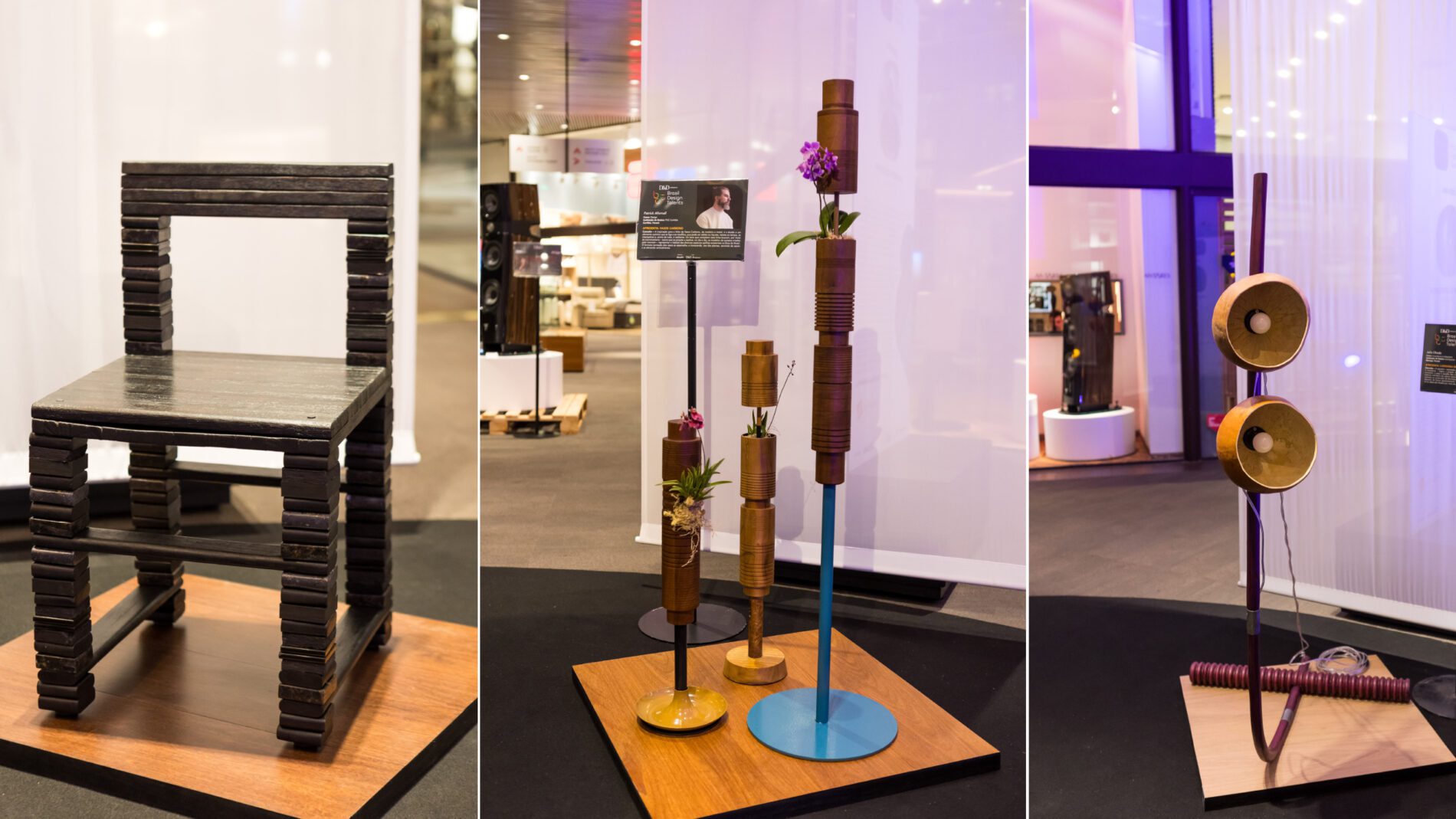 Peças desenvolvidas pelos participantes do concurso Brasil Design Talents, que serão exibidas em Milão no Salão Satélite | Foto: Fabiano Sanches