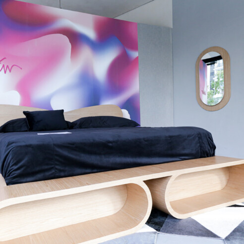 Ambiente da mostra Sleep Experience, em sua segunda edição, na Bed and Room | Foto: Monique Araújo/ DW!