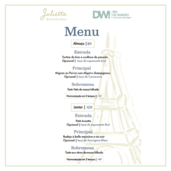 Menu Juliette DWTour