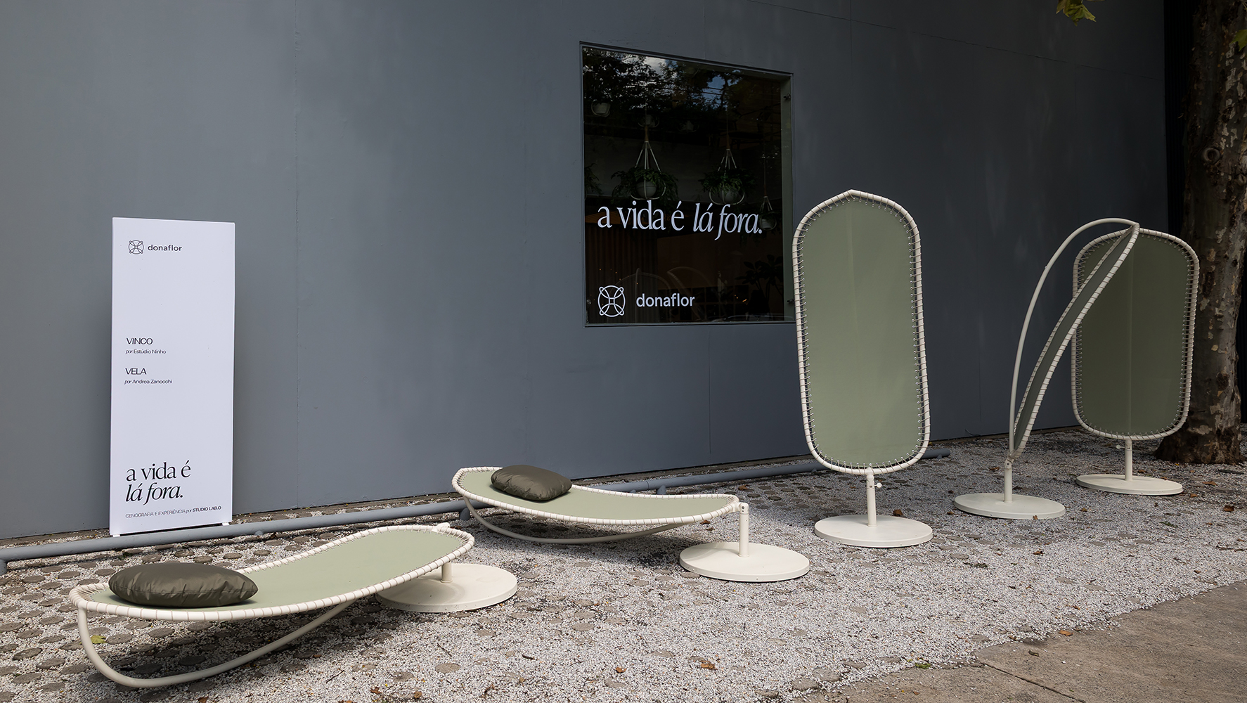 Espreguiçadeira 4 em 1 Vela, assinada pelo designer Andrea Zanocchi para a DonaFlor Mobília | Foto: Fabiano Sanches/ DW!