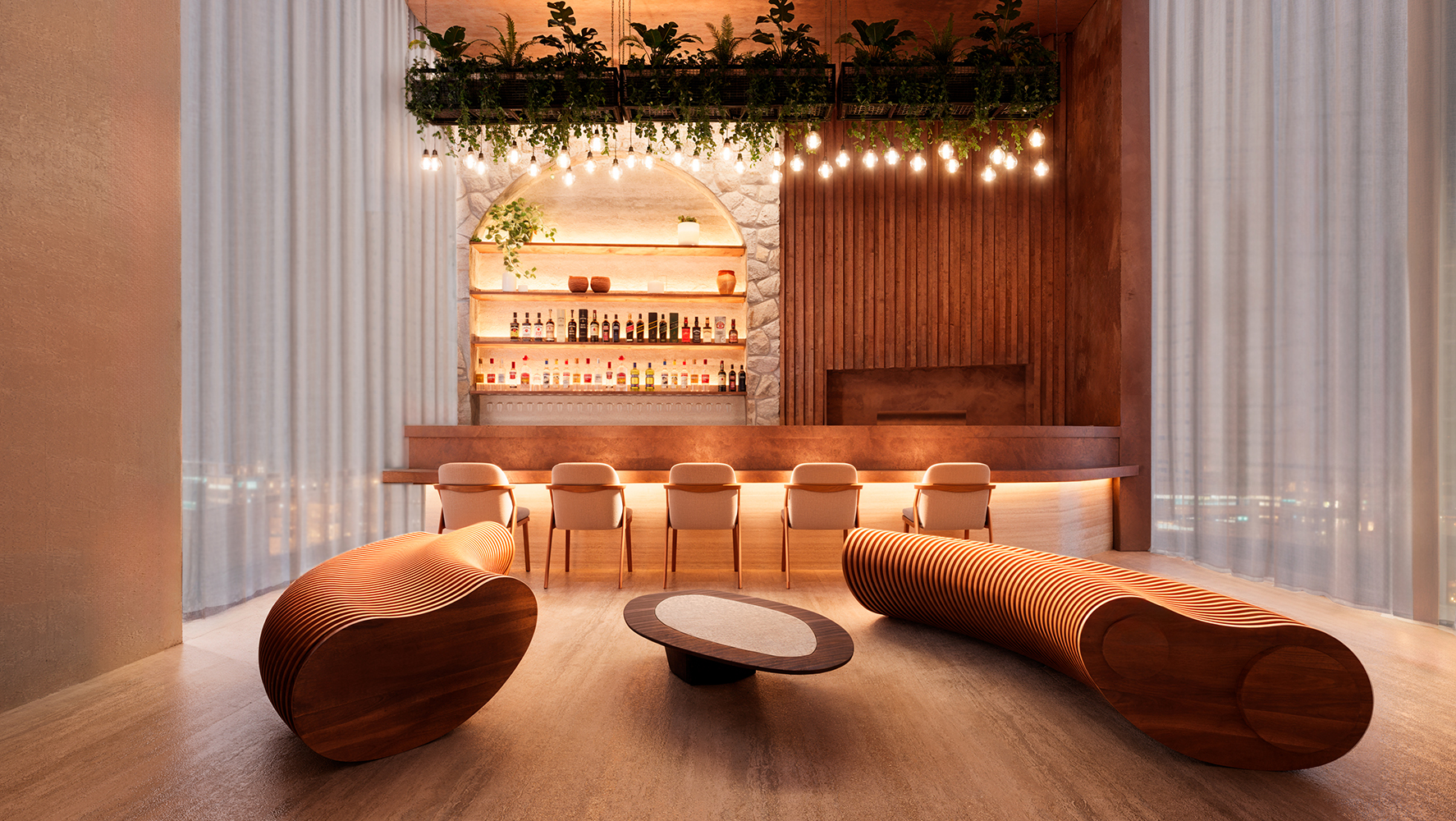 Ambiente desenvolvido por Rogério e Eleonora Perez para a mostra Breton Signature Gabriel | Imagem: Divulgação