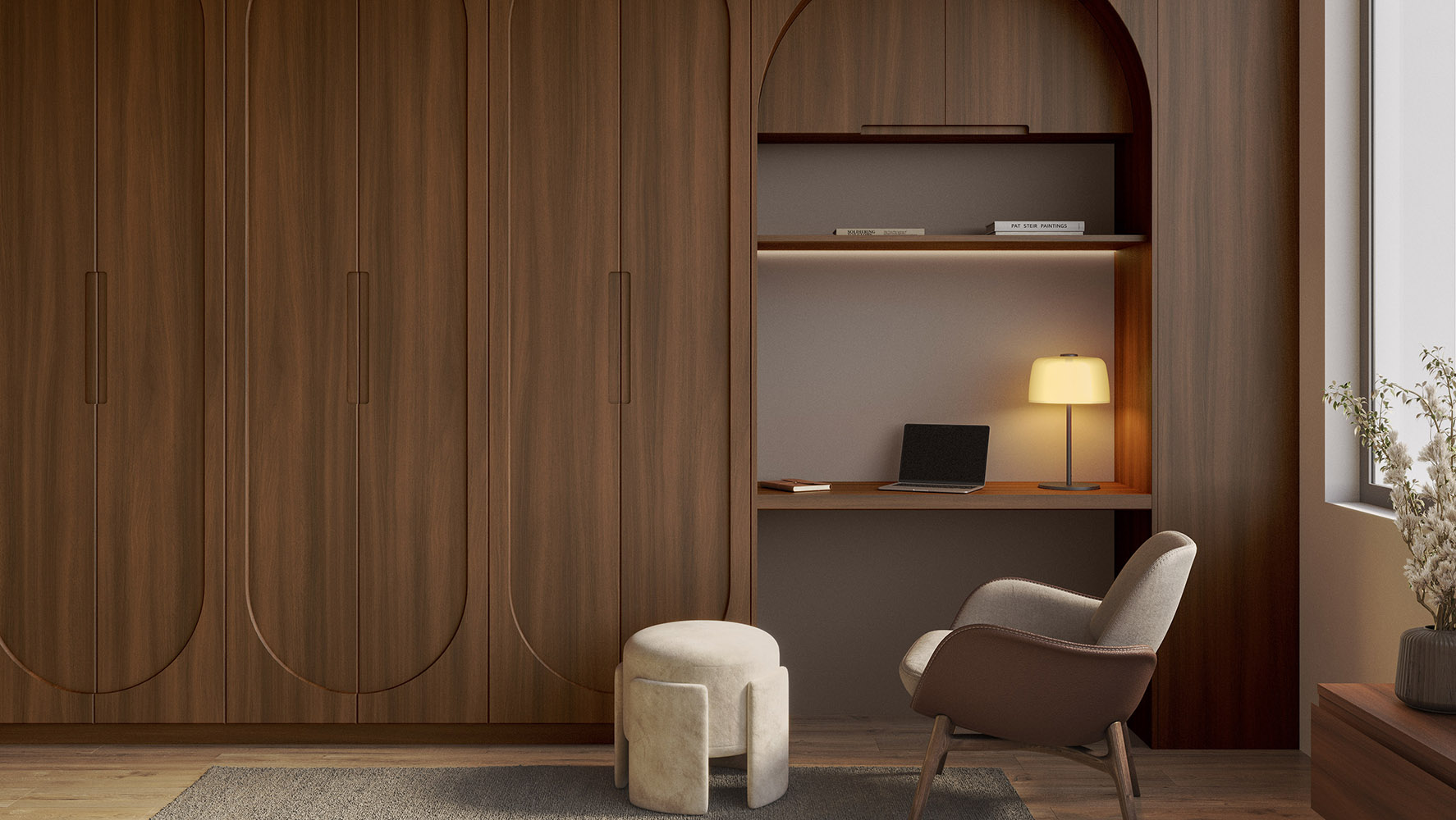 Nogueira Rubi, novo acabamento para os MDFs da família de padrões amadeirados Guararapes | Foto: Divulgação