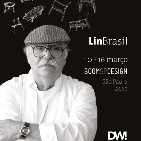 LinBrasil estreia na DW!SP 2025, no evento-âncora BoomSPDesign, com mostra sobre o trabalho de Sergio Rodrigues | Imagem: Reprodução @linbrasilsr