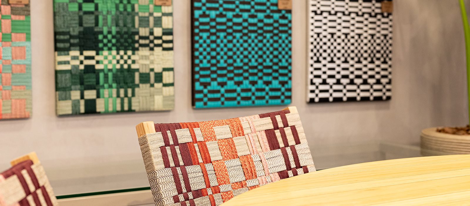 Padrões da coleção Pentagramma criadas pelo italiano Francesco Maccapani Missoni para a Tidelli | Foto: Monique Araújo/ DW!