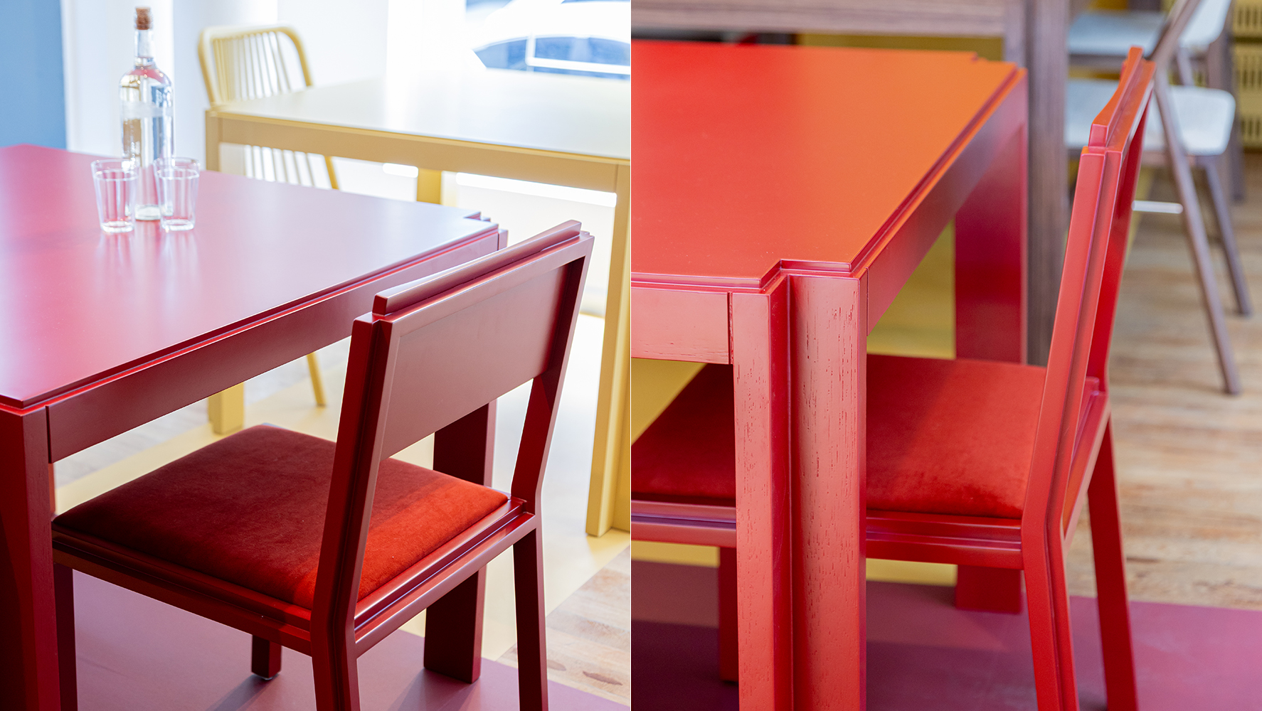 Mesa Chico criada pelo Estúdio Fresa para a Novo Ambiente | Foto: Monique Araújo/ DW!