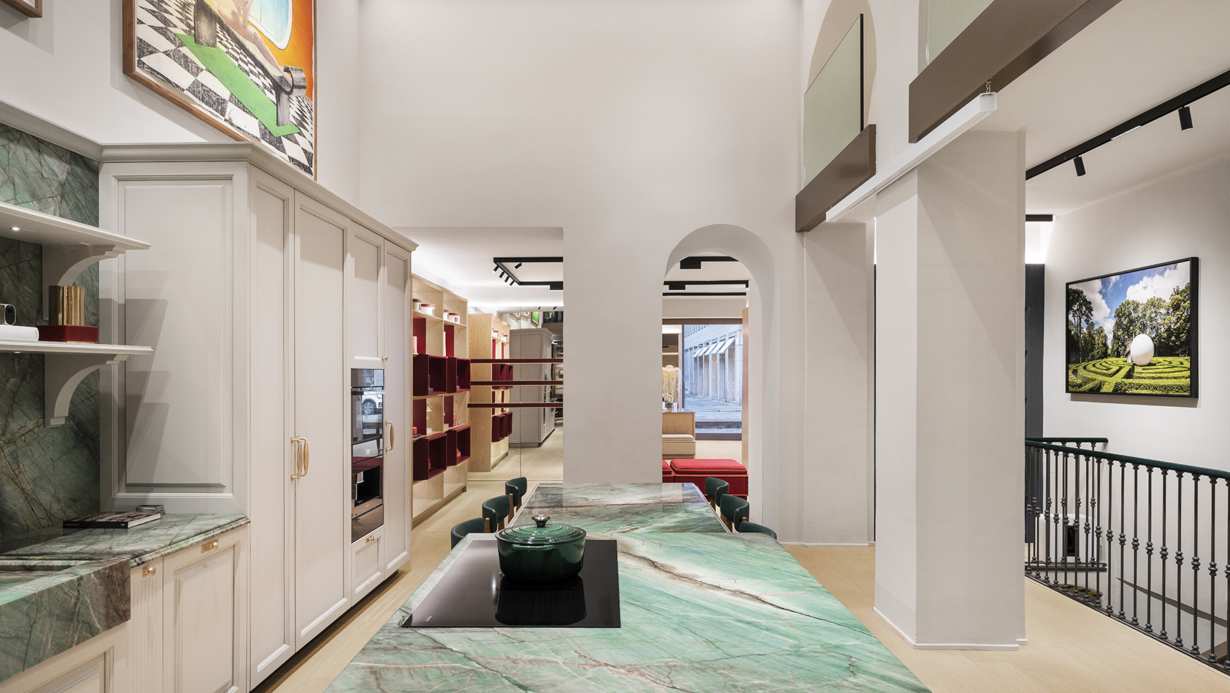 Ambiente da flagship Ornare, em Milão | Foto: Delfino Sisto Legnani/ DSL Studio/ Divulgação