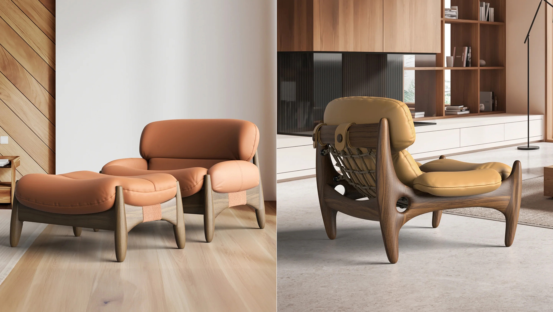 Poltronas Terra e Tucum assinadas pelo designer Maurício Marquez para a Novo Ambiente | Fotos: Reprodução @novoambiente