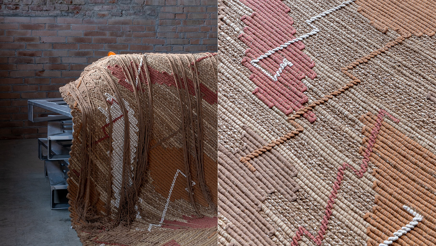 Tapete Vínculo, da coleção Raízes, uma collab da designer Juliana Pippi com a Trapos & Fiapos | Fotos: Reprodução @piloto_milano