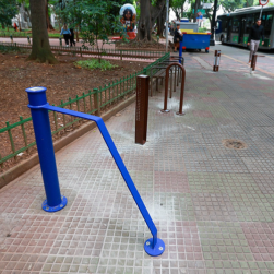 Paraciclos e balizadores do concurso