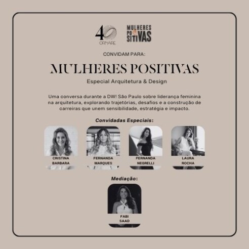 Mulheres Positivas: Arquitetura e Design