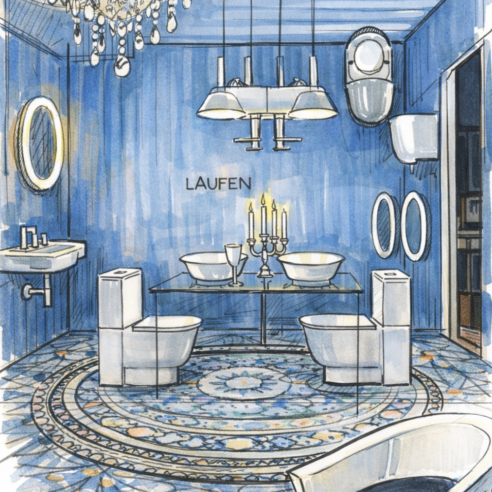 Croqui da instalação 'A Design Journey' por Marcel Wanders | Foto: Divulgação