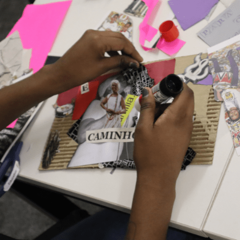 Roda de colagem: Experimentação poética