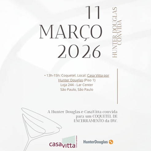 Convite Casa Vitta - Hunter Douglas