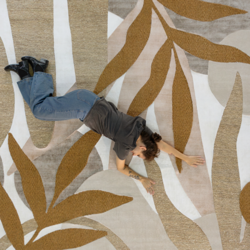 Tapete Entre Folhas BKV (3,00 x 2,50m) de Ju Amora para by Kamy | Foto: Estúdio BK